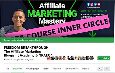 Facebook Gruppe FREEDOM BREAKTHROUGH - The Affiliate Marketing Blueprint Academy